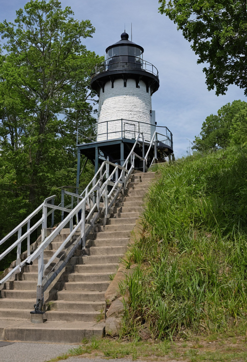 Do lighthouse operators enforce minimum height rules for children climbing the tower